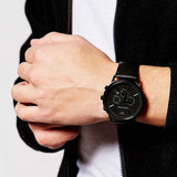  Shop Authentic Emporio Armani Renato Chronograph Mother of Pearl Black Dial Black Steel Strap Watch For Men - AR11275 - Luxxuri