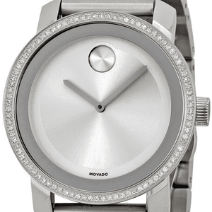  Shop Authentic Movado Bold Diamonds Silver Dial Silver Steel Strap Watch for Women - 3600149 - Luxxuri