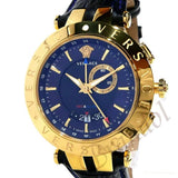  Shop Authentic Versace Race GMT Blue Dial Blue Leather Strap Watch For Men - 29G70D282 - Luxxuri