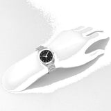  Shop Authentic Gucci GG2570 Diamonds Black Dial Silver Steel Strap Watch For Women - YA142503 - Luxxuri