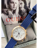  Shop Authentic Guess Marina Multifunction White Dial Blue Rubber Strap Watch for Women - W1025L4 - Luxxuri