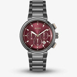 Shop Authentic Hugo Boss One Chronograph Red Dial Grey Steel Strap Watch For Men - 1514000 - Luxxuri