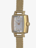  Shop Authentic Tissot Lovely Square Silver Dial Gold Mesh Bracelet Watch For Women - T058.109.33.031.00 - Luxxuri