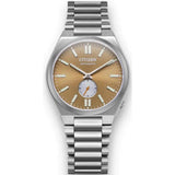  Shop Authentic Citizen Tsuyosa Automatic Titanium Yellow Dial Silver Steel Strap Watch For Men - NK5010-51X - Luxxuri
