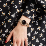  Shop Authentic Marc Jacobs Roxy Black Dial Rose Gold Steel Strap Watch for Women - MJ3569 - Luxxuri