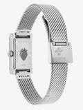  Shop Authentic Gucci G Frame Quartz Diamonds Green & Red Mother of Pearl Dial Silver Mesh Bracelet Watch For Women - YA147510 - Luxxuri