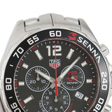  Shop Authentic Tag Heuer Senna Chronograph Special Edition Black Dial Silver Steel Strap Watch for Men - CAZ1015.BA0883 - Luxxuri