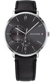  Shop Authentic Tommy Hilfiger Brooklyn Black Dial Black Leather Strap Watch for Men - 1791509 - Luxxuri
