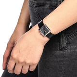 Shop Authentic Calvin Klein Mark Black Dial Black Leather Strap Watch for Women - K3R231C1 - Luxxuri