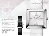  Shop Authentic Calvin Klein Mark Black Dial Black Leather Strap Watch for Women - K3R231C1 - Luxxuri