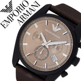  Shop Authentic Emporio Armani Sportivo Chronograph Beige Dial Brown Leather Strap Watch For Men - AR6078 - Luxxuri