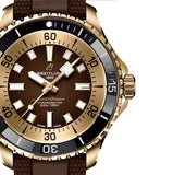  Shop Authentic Breitling Superocean Automatic 44 Brown Dial Brown Rubber Strap Watch for Men - N17376201Q1S1 - Luxxuri