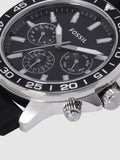  Shop Authentic Fossil Bannon Multifunction Black Dial Black Silicone Strap Watch for Men - BQ2494 - Luxxuri