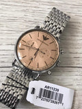  Shop Authentic Emporio Armani Aviator Chronograph Beige Dial Silver Steel Strap Watch For Men - AR11239 - Luxxuri