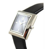  Shop Authentic Calvin Klein Mark Black Dial Black Leather Strap Watch for Women - K3R231C1 - Luxxuri
