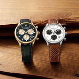  Shop Authentic Movado Heritage Chronograph Calendoplan Blue Dial Black Leather Strap Watch for Men - 3650006 - Luxxuri