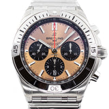  Shop Authentic Breitling Chronomat B01 42 Brown Dial Silver Steel Strap Watch for Men - AB0134101K1A1 - Luxxuri