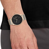  Shop Authentic Calvin Klein Minimal Black Dial Rose Gold Mesh Bracelet Watch for Men - K3M2162Y - Luxxuri