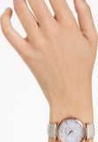  Shop Authentic Swarovski Crystalline Wonder Silver Dial Beige Leather Strap Watch for Women - 5656899 - Luxxuri