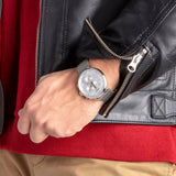  Shop Authentic Calvin Klein High Noon Silver Dial Silver Mesh Bracelet Watch for Men - K8M27126 - Luxxuri