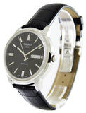  Shop Authentic Tissot Automatics III Day Date Black Dial Black Leather Strap Watch For Men - T065.430.16.051.00 - Luxxuri