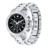  Shop Authentic Movado Series 800 Chronograph Black Dial Silver Steel Strap Watch For Men - 2600110 - Luxxuri