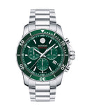  Shop Authentic Movado Series 800 Chronograph Green Dial Silver Steel Strap Watch for Men - 2600179 - Luxxuri