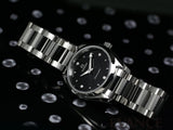  Shop Authentic Omega Seamaster Aqua Terra Quartz Diamond Black Dial Silver Steel Strap Watch for Women - 220.10.28.60.51.001 - Luxxuri
