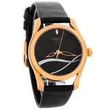  Shop Authentic Tissot T Wave Black Dial Black Leather Strap Watch For Women - T112.210.36.051.00 - Luxxuri