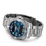  Shop Authentic Breitling Aerospace Evo Blue Dial Silver Steel Strap Watch for Men - E79363101C1E1 - Luxxuri