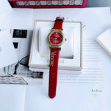  Shop Authentic Versace V-Motif Red Dial Red Leather Strap Watch for Women - VERE00418 - Luxxuri