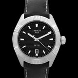  Shop Authentic Tissot PR 100 Sport Quartz Black Dial Black Leather Strap Watch For Men - T101.610.16.051.00 - Luxxuri