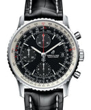  Shop Authentic Breitling Navitimer 1 Chronograph 41mm Automatic Black Dial Black Leather Strap Mens Watch - A13324121B1P1 - Luxxuri