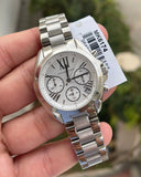  Shop Authentic Michael Kors Bradshaw  Chronograph Silver Dial Silver Steel Strap Watch for Women - MK6174 - Luxxuri
