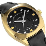  Shop Authentic Gucci GG2570 Black Dial Black Leather Strap Watch For Men - YA142310 - Luxxuri