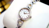  Shop Authentic Bulova Analog Crystals Mother of Pearl Dial Silver Steel Strap Watch for Women - 98X109 - Luxxuri
