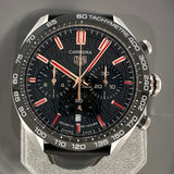  Shop Authentic Tag Heuer Carrera Year of The Rabbit Automatic Chronograph Black Dial Black Leather Strap Watch for Men - CBN2A1L.FC6521 - Luxxuri