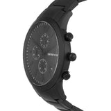  Shop Authentic Emporio Armani Renato Chronograph Mother of Pearl Black Dial Black Steel Strap Watch For Men - AR11275 - Luxxuri
