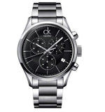  Shop Authentic Calvin Klein Post Minimal Chronograph Black Dial Silver Steel Strap Watch for Men - K7627161 - Luxxuri