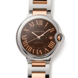 Shop Authentic Cartier Ballon Bleu de Cartier Brown Dial Two Tone Steel Strap Watch for Men - W6920032 - Luxxuri