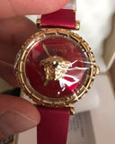  Shop Authentic Versace Palazzo Empire Greca Red Dial Red Leather Strap Watch for Women - VEDV00319 - Luxxuri