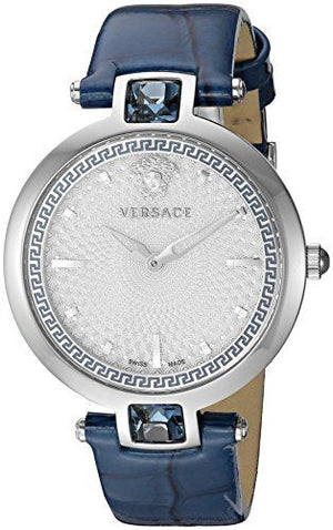  Shop Authentic Versace Olympo Gleam White Dial Green Leather Strap Watch for Women - VAN020016 - Luxxuri