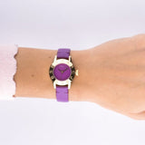  Shop Authentic Marc Jacobs Purple Dial Purple Leather Strap Watch for Women - MBM1209 - Luxxuri