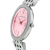  Shop Authentic Michael Kors Darci Crystal Pink Dial Silver Stainless Steel Strap Watch for Women - MK3352 - Luxxuri