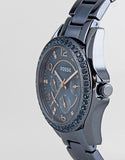  Shop Authentic Fossil Riley Quartz Blue Dial Blue Steel Strap Watch for Women - ES4294 - Luxxuri