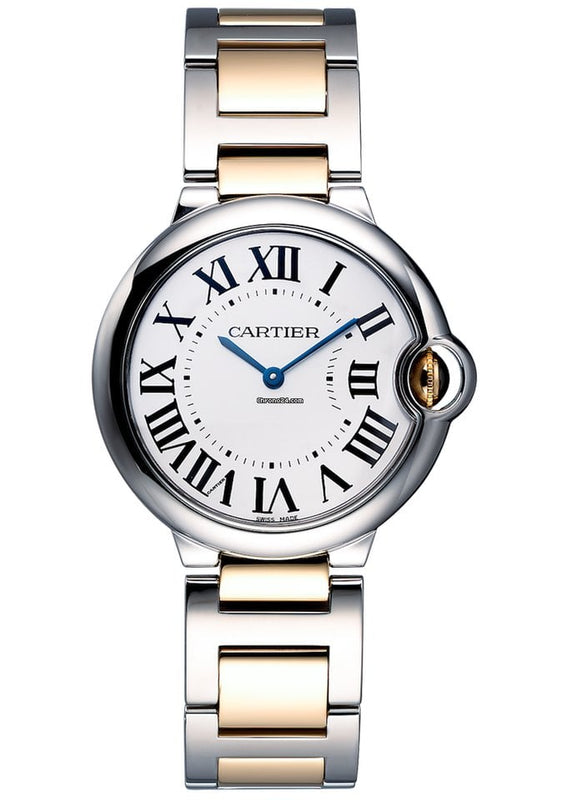  Shop Authentic Cartier Ballon Bleu Silver Dial Two Tone Steel Strap Watch for Unisex Watch - W69008Z3 - Luxxuri