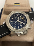  Shop Authentic Breitling Avenger Chronograph 45mm Black Dial Black Leather Strap Watch for Men - A13317101B1X1 - Luxxuri