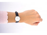  Shop Authentic Daniel Wellington Classy Sheffield White Dial Black Leather Strap Watch For Women - DW00100068 - Luxxuri