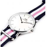  Shop Authentic Daniel Wellington Classic Southampton White Dial Three Tone Nylon Strap Watch For Women - DW00100050 - Luxxuri
