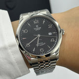  Shop Authentic Tudor 1926 Automatic Black Dial Silver Steel Strap Watch for Men - M91650-0002 - Luxxuri